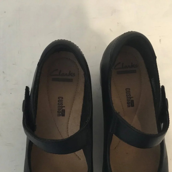 Women's Comfortable Cushion Leather Style Clarks Mary Jane Shoes SZ 7.5 M - Picture 12 of 14